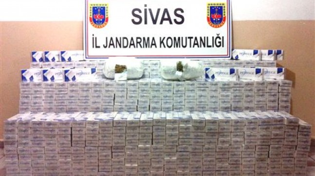 Sivas’ta 10 Bin Paket Kaçak Sigara Ele geçirildi