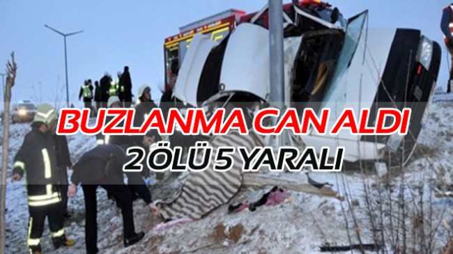 Sivas’ta kaza 2 ölü 5 yaralı