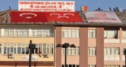 MHP’nin pankartına Sivas Valiliğinden uyarı