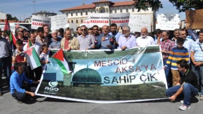 Sivas’ta ‘Mescid-i Aksa’ Protestosu