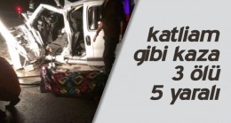 Sivasta feci kaza:3 ölü  5 yaralı